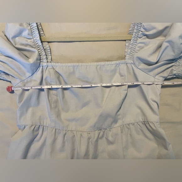 Abercrombie & Fitch puff sleeve square neck top - Picture 6 of 7